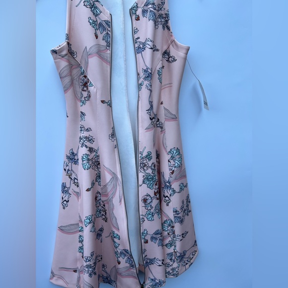 BAR III Bar III Zip-Front Fit Flare Scuba Dress, Chutney Combo - Picture 12 of 16